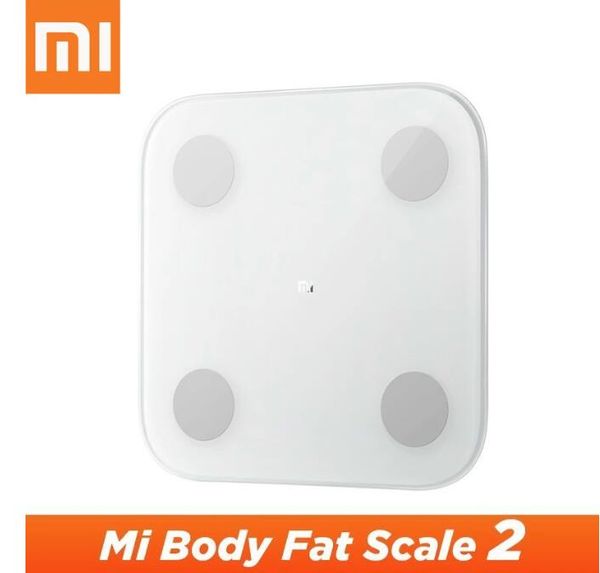 Original Xiaomi Mi Smart Body Body Scales 2 com Mifit App Body-Composition Monitor escondido LED Display Fat-Scale