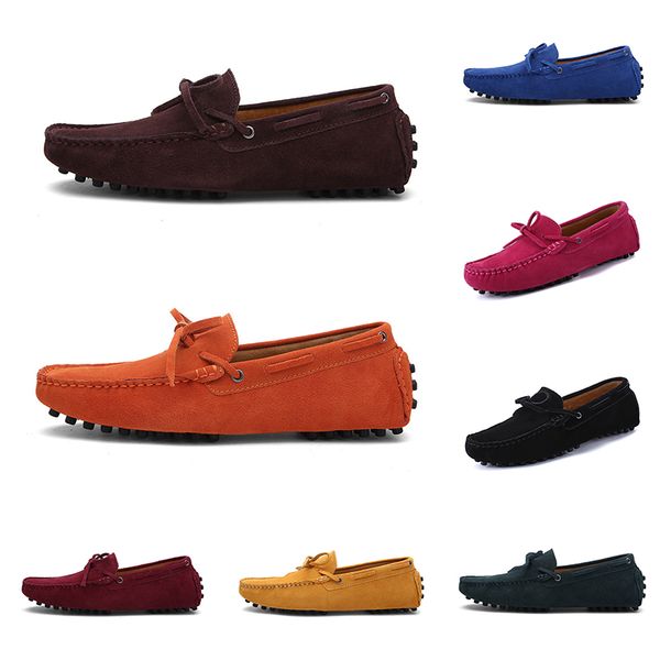 scarpe casual da uomo Espadrillas triplo nero navy marrone vino rosso verde caffè arancione scarpe da ginnastica da uomo in mogano jogging all'aperto camminando undici