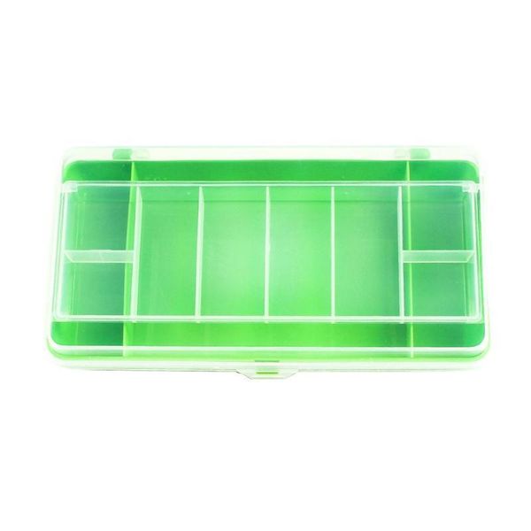 

fishing accessories lure 2 layers abs transparent cover tackle box bait storage cases