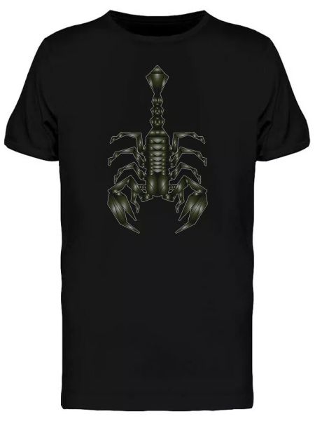 

scorpion in triangular style men's tee -image by shutterstock, White;black
