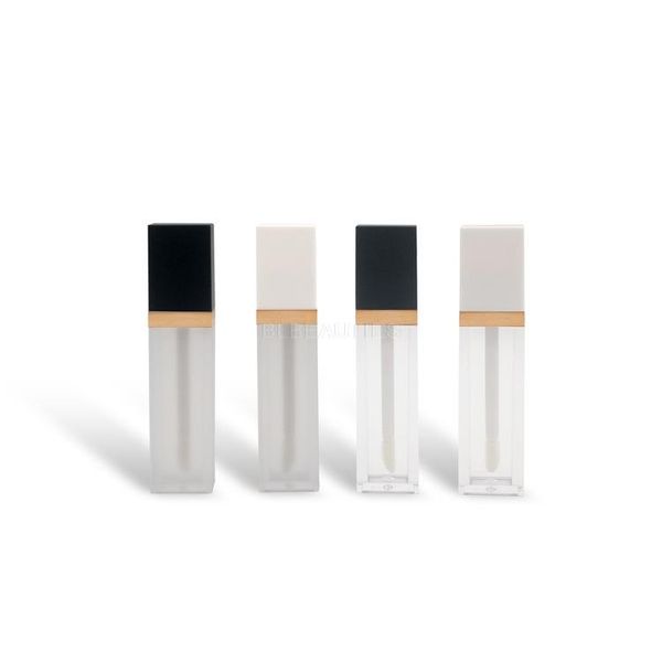 

storage bottles & jars 100pcs 7ml epmty square lip gloss tubes clear frosted lipgloss diy cosmetic containers packaging