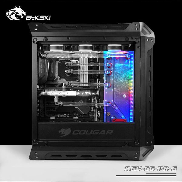 

acrylic tank use for cougar panzer-g computer case / 3pin 5v d-rgb combo ddc pump cool water channel solution fans & coolings