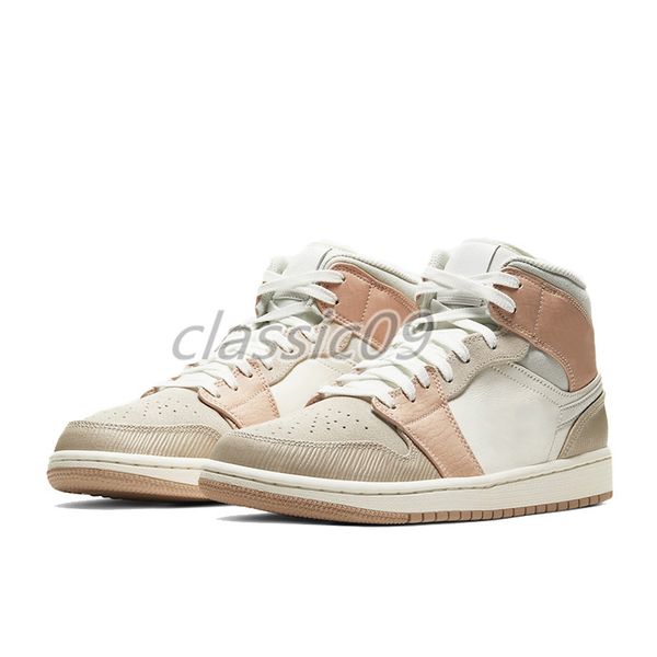 

1s mid chicago 2020 men women basketball shoes se white black red mid alternate red yellow multi patent trainers sneakers3zgs