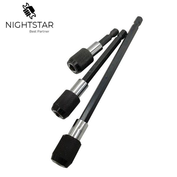 

hand tools krachtige 1/4 inch hex shank quick release screwdriver magnetic bit holder with adjustable collar extension bar 60mm 100mm 150mm
