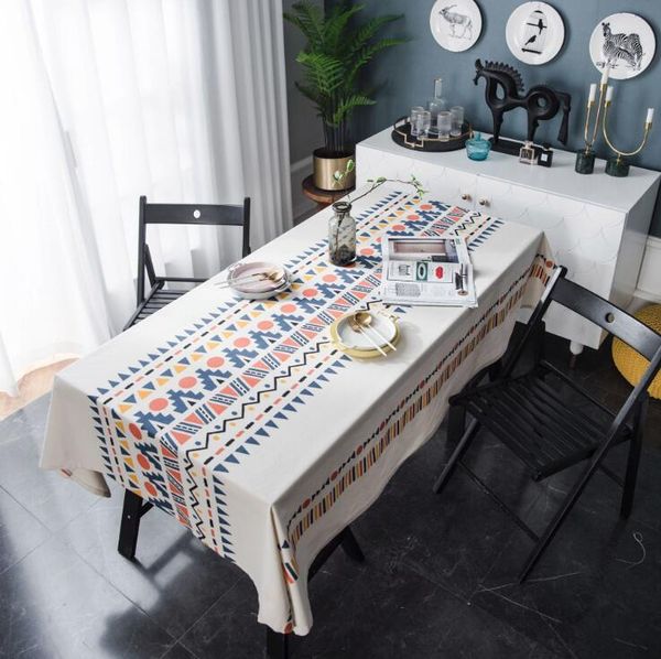 

table cloth decorative printed 1 pc cotton linen tablecloth rectangular tablecloths dining cover bohemia style sofa