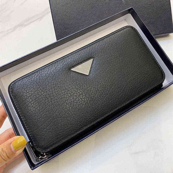 

designer cowhide long wallets purses triangle men & women mini rectangular card holders busin clutch bags fashion wallet lady purse top, Red;black