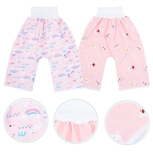 

2pcs toddler diaper pants baby cotton potty training shorts cloth diapers