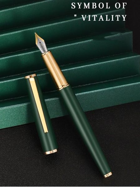 

fountain pens jinhao 95 series pen retro design metal barrel elegant gold clip fine nib writing office business signature school f267
