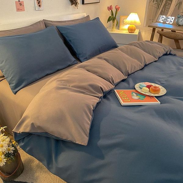 

bedding sets  king size set for bedroom bed luxury twin full comforter case duvet cover pillowcases quilt grey pink