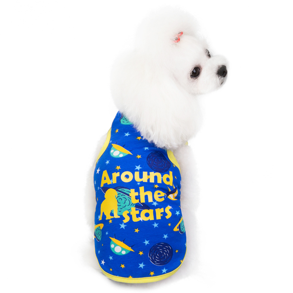 

dog apparel pet vest clothes space small cat summer curly chihuahua