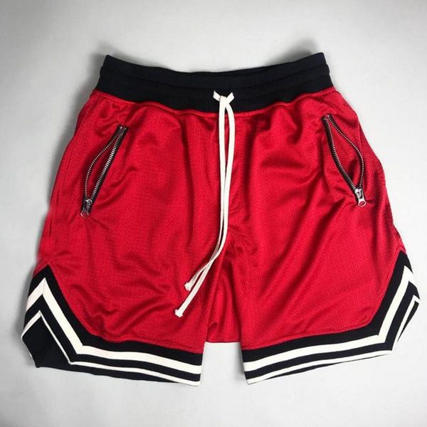 

men's shorts wholesale handsome fashion red casual men summer brand quick dry loose male training boxing streetwear, White;black