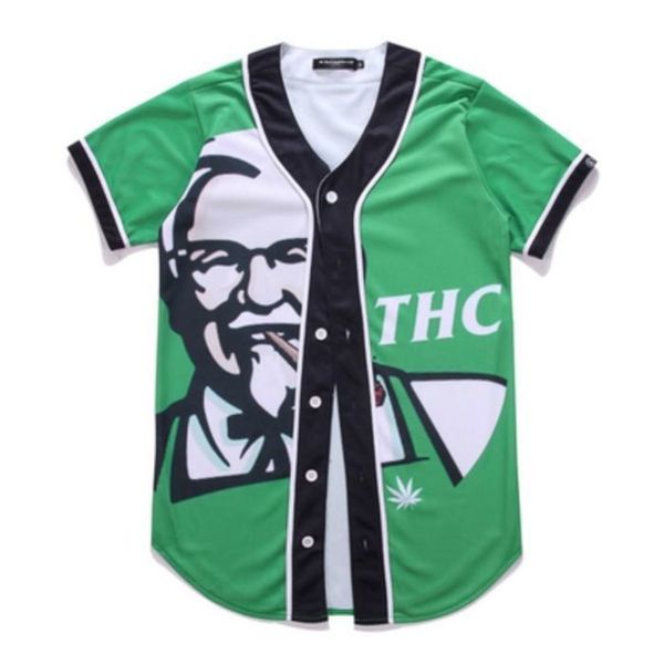 Baseball Jersey Homens Stripe Manga Curta Rua Camisas Preto Branco Esporte Camisa XAU700