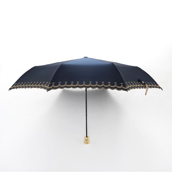 

umbrellas umbrella sun protection anti-uv fold retro women clear