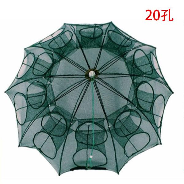

fishing accessories folding portable 20-hole net casting crayfish catch shrimp minnow crab bait trap cage fish tool