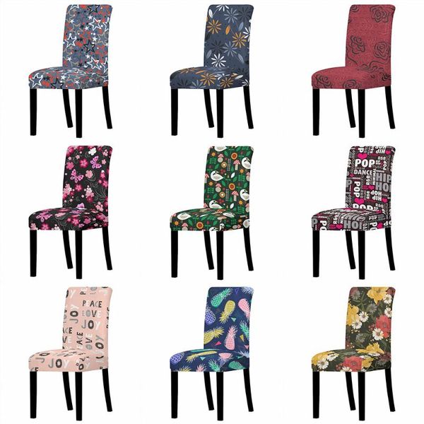 

chair covers universal size stretch cover big elastic seat floral printed slipcovers for restaurant banquet home party dec