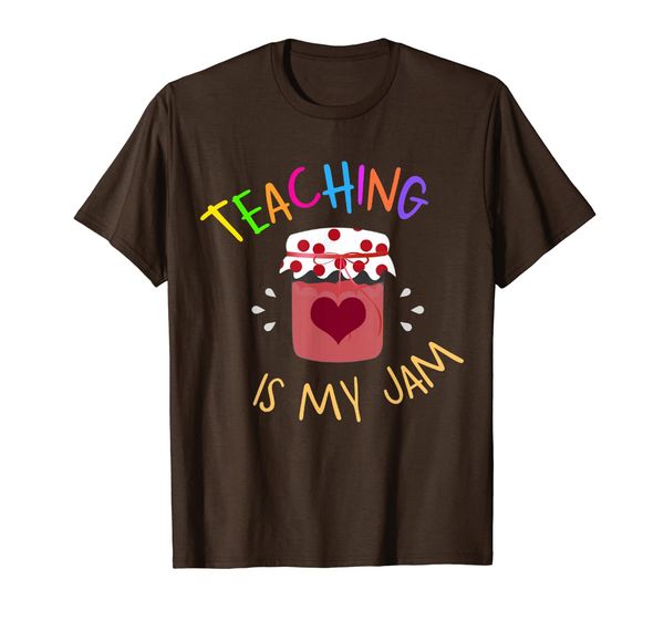 

teaching is my jam sweet teacher t-shirt, White;black