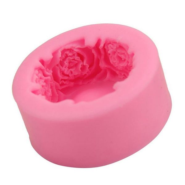 

craft tools multifunction silicone soap mold candy baking mould round rose flowers cake decorating candle molds tool