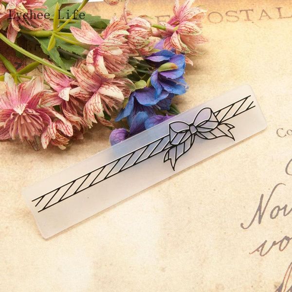 

craft tools lychee life bowknot design plastic embossing folder for card scrapbooking po paper making diy template stencils