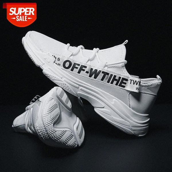 

men's shoes summer fly woven mesh breathable old tide green sports casual student running #po5b