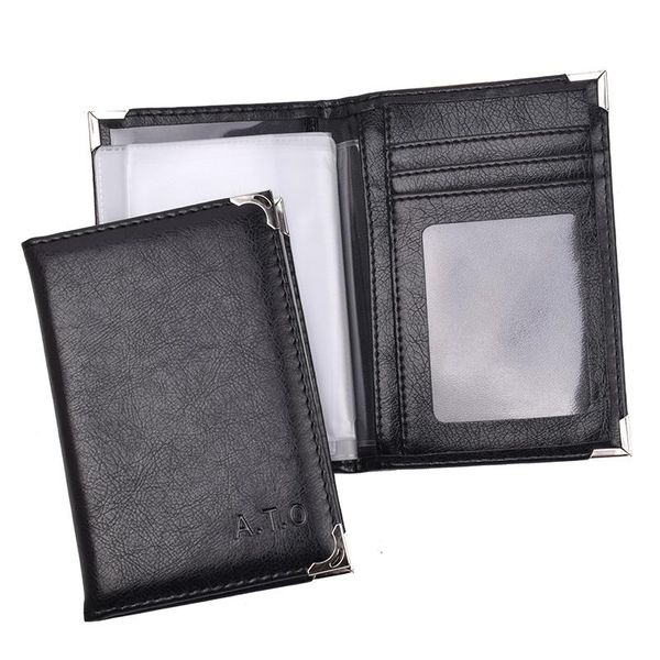 

card holders auto driver license documents bag travel passport holder protector organizer case pu leather, Brown;gray