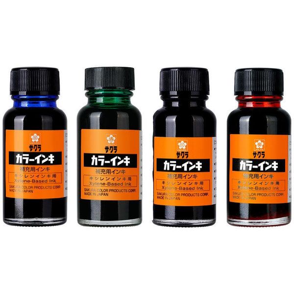 

marker ink sakura oil pen replenisher is not easy to wipe large water fountain pens