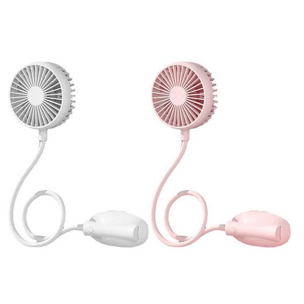 

hands-neck band hanging usb rechargeable dual fan summer portable mini air cooler electric fans