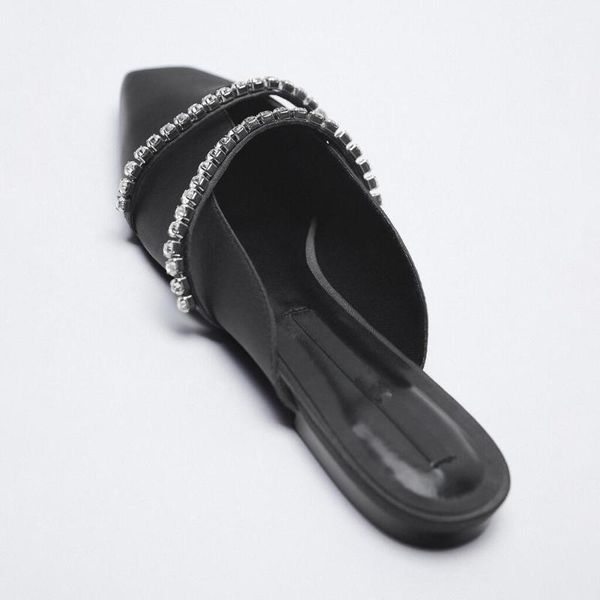 

shoes slippers flat slides low beige heeled sandals cover toe slipers women jelly flip flops female mule black square 2021 glitt
