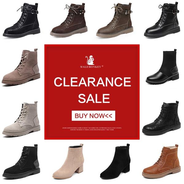 

boots platform women fashion 2021 winter short plush warm lace up round toe botas mujer chunky female shoes clearance sale, Black