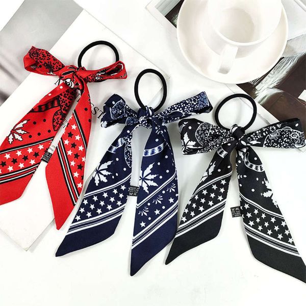 

scarf net red hair band women's tied streamer ornament french tie head ribbon headrope headdress