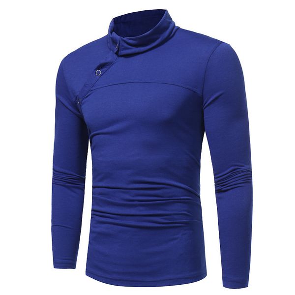 

tops Men's long pile collar pullover bottoming shirt all-combining thin simplicity, White;black