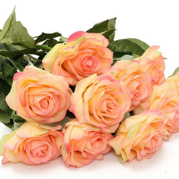 

decorative flowers & wreaths 20pcs fake bridal home garden wedding artificial flower floral party decoration