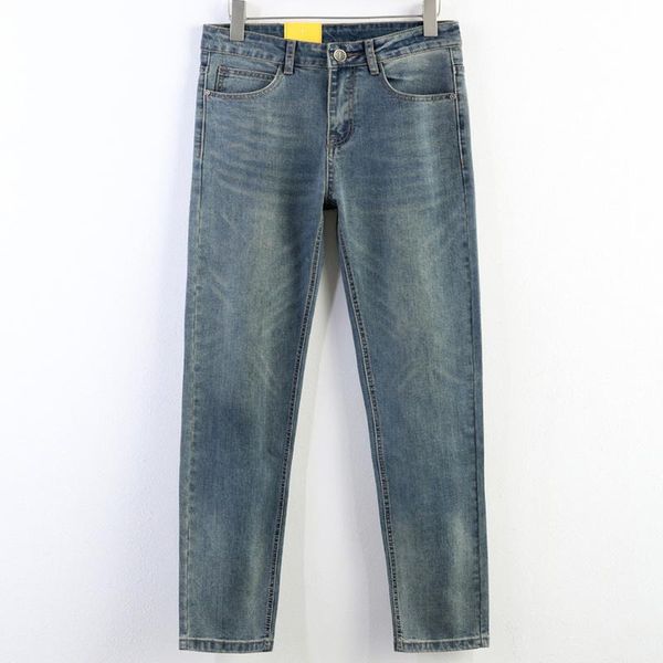 

autumn men's jeans slim elastic csmorlee fashion business trousers classic style winter denim male pants, Blue