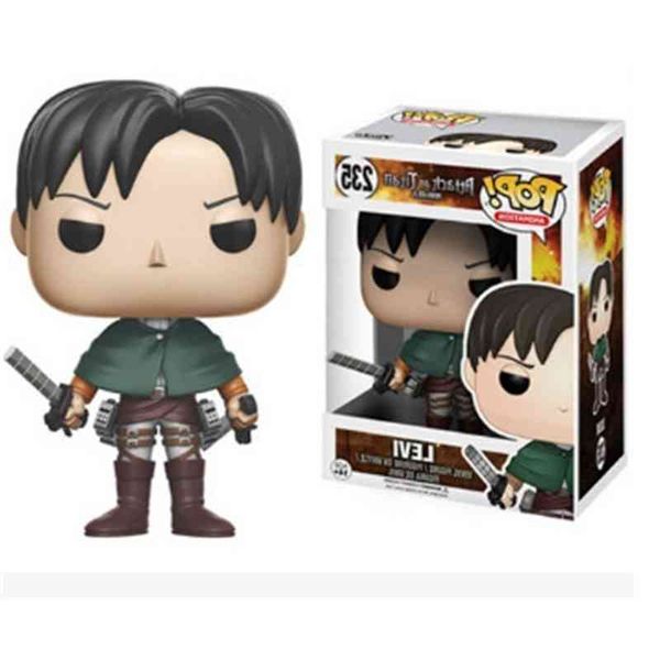

funko pop #235 q version of giant soldier commander levi doll