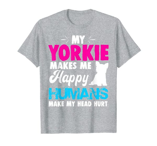 

funny dog yorkie shirt puppy rescue women gift t-shirt, White;black