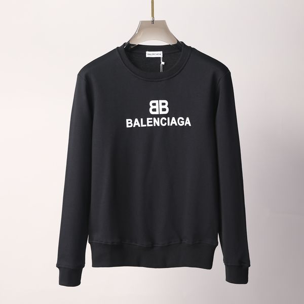 

2021 mens designer sweater hoodies letter printing women men sweaters casual round long sleeve embroideryblack and white off t shirt shoes b, Black