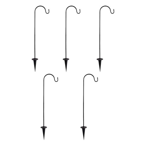 

fencing, trellis & gates 5pcs outdoor shepherd hooks garden flowerpot stand courtyard hanging