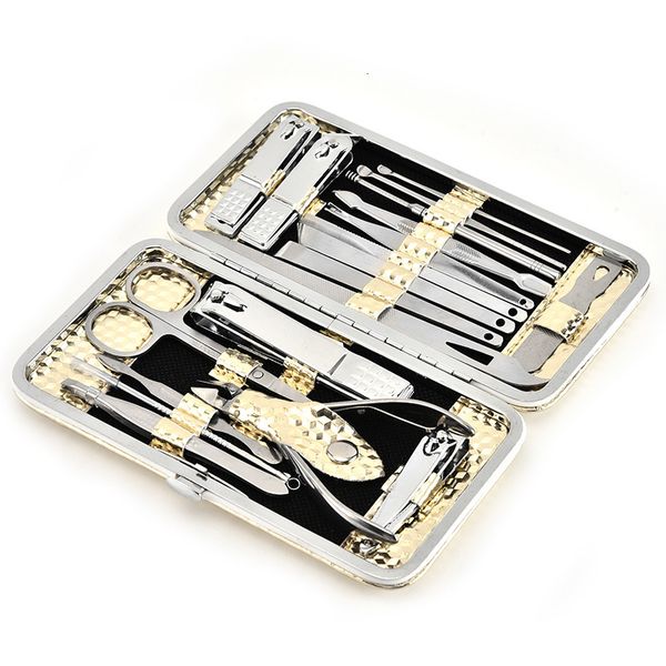 

gold tools 19 tuhao piece stainless steel set gift nail clippers