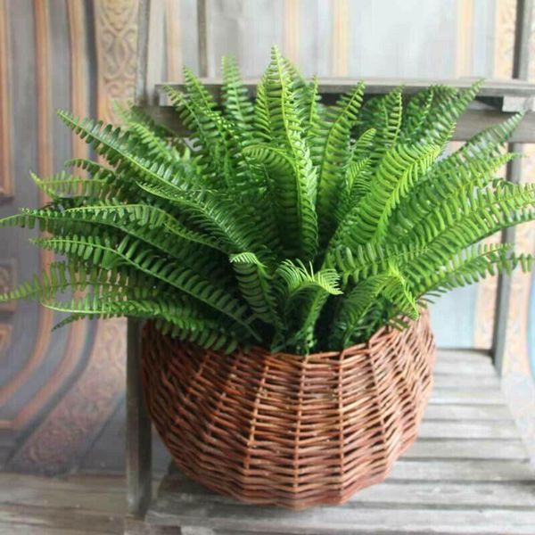 

decorative flowers & wreaths large artificial bouquet fern fake plant bush leaf leaves foliage home decors