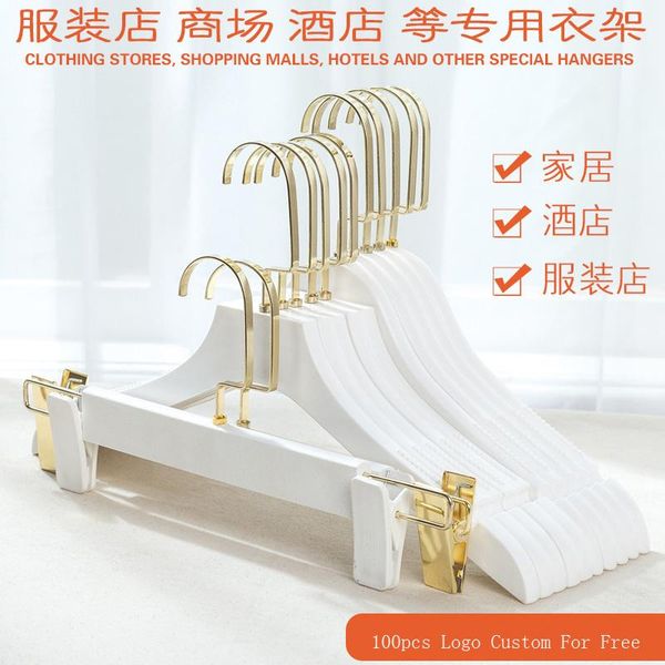 

sainwin 10pcs/lot 38cm non-slip plastic white hangers clothes store household non-mark children suits & racks