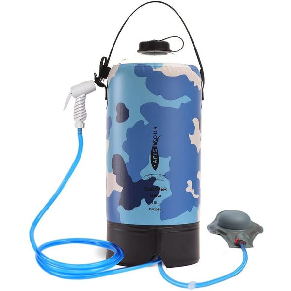 

hydration packs afishtour 10l camping shower outdoor inflatable water bag lightweight solar with foot pump for travel hiking