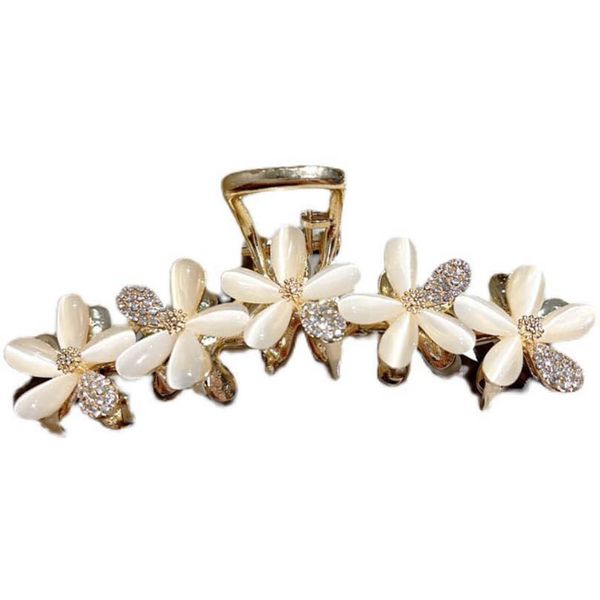

girls hair accessories hairclips bb clip barrettes clips flower grab disc grasp d3261, Slivery;white
