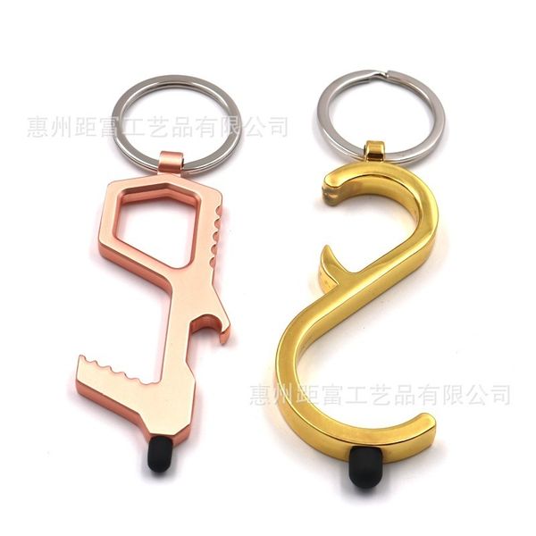 

factory edc anti door opener zero contact elevator key chain