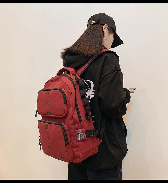 

backpack pb3515 2021 high school female college students simple bag ins leisure travel computer