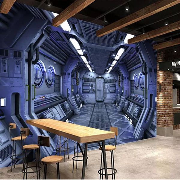 

wallpapers 3d stereo universe space bar ktv po mural wallpaper restaurant cafe boy bedroom background wall cloth decoration