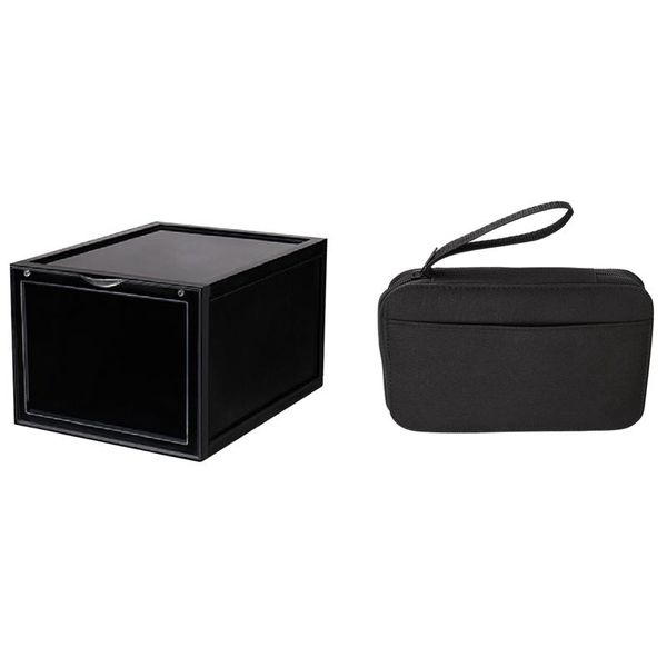 

clothing & wardrobe storage 6 pcs sneakers box home basketball shoes shoe cleaning cabinet organizer black 1 sewing kit, diy suppli