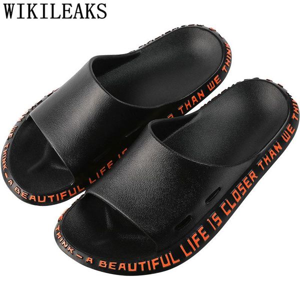 

slippers mens beach slipper jelly shoes+male confortable rubber indoor sapatos.para hombre pantufa kapcie, Black