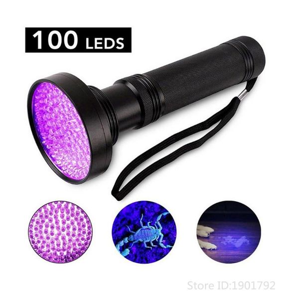 

leds uv 395nm torch light ultraviolet lamp blacklight detector for pet smudge marker checker detection flashlights torches