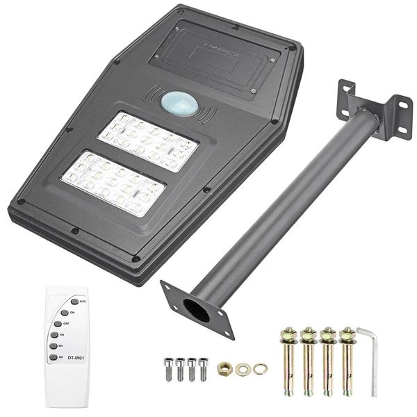 

30w led solar light outdoor street wall lamp garden with remote contronl