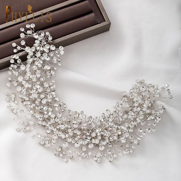 

hair clips & barrettes a107 european rhinestone wedding headband bridal headwear wholesale accessories women tiaras bridesmaid jewelry, Golden;silver