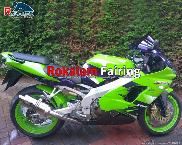 Für Kawasaki Ninja ZX9R 00 01 ZX-9R Verkleidungen Set ZX 9R 2000 2001 Street Bike Karosserie (Spritzguss)